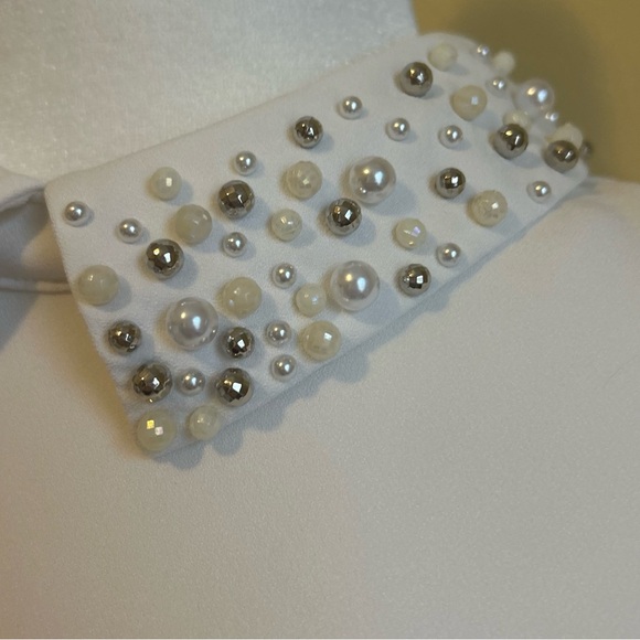 Ted Baker Jaylen Embellished Collar Blouse Top size 2 (US 6) - Picture 11 of 16